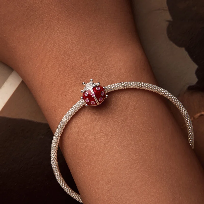 (imagem para) Charm de Joaninha Fosforescente ao Estilo PANDORA - SCC2735 - Visualizar 3