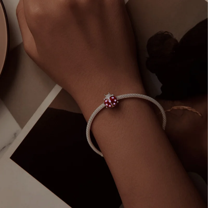 (imagem para) Charm de Joaninha Fosforescente ao Estilo PANDORA - SCC2735 - Visualizar 4