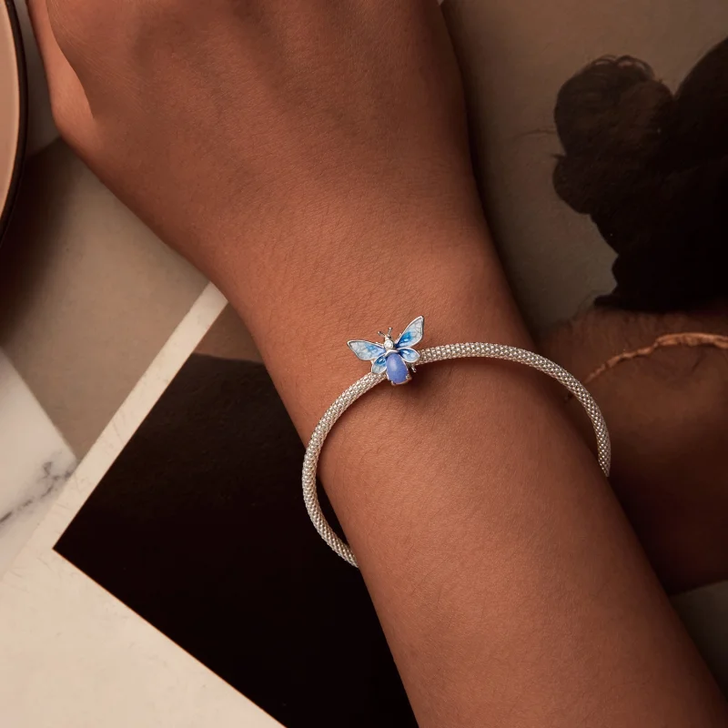 (imagem para) Charm PANDORA Estilo Abelha Azul Luminosa - SCC2734 - Visualizar 2