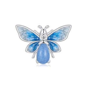 (imagem para) Charm PANDORA Estilo Abelha Azul Luminosa - SCC2734