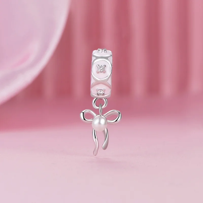 (imagem para) Charm Posicionador de Laço de Balé no Estilo PANDORA - SCC2763 - Visualizar 2