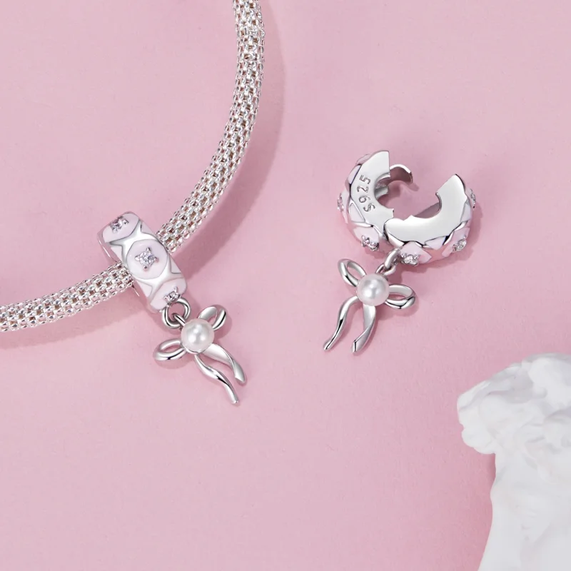 (imagem para) Charm Posicionador de Laço de Balé no Estilo PANDORA - SCC2763 - Visualizar 5