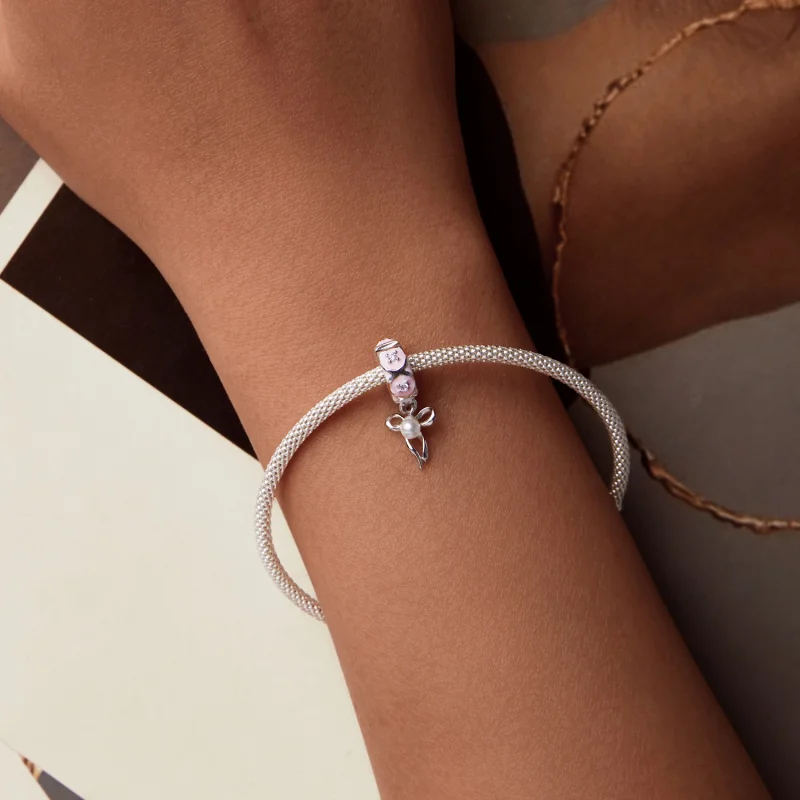 (imagem para) Charm Posicionador de Laço de Balé no Estilo PANDORA - SCC2763 - Visualizar 6