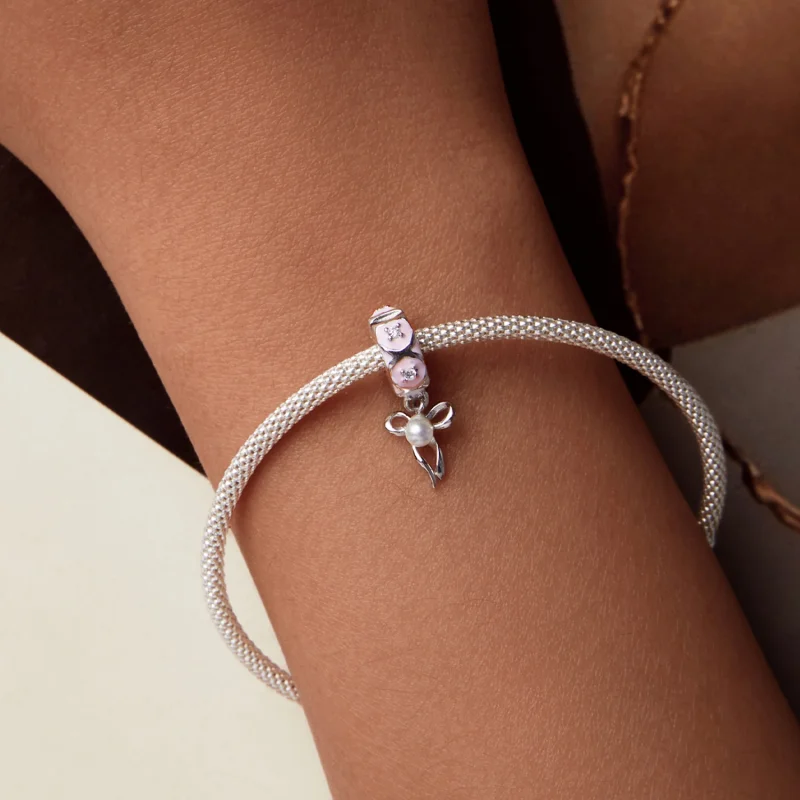 (imagem para) Charm Posicionador de Laço de Balé no Estilo PANDORA - SCC2763 - Visualizar 7