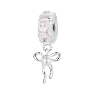 (imagem para) Charm Posicionador de Laço de Balé no Estilo PANDORA - SCC2763