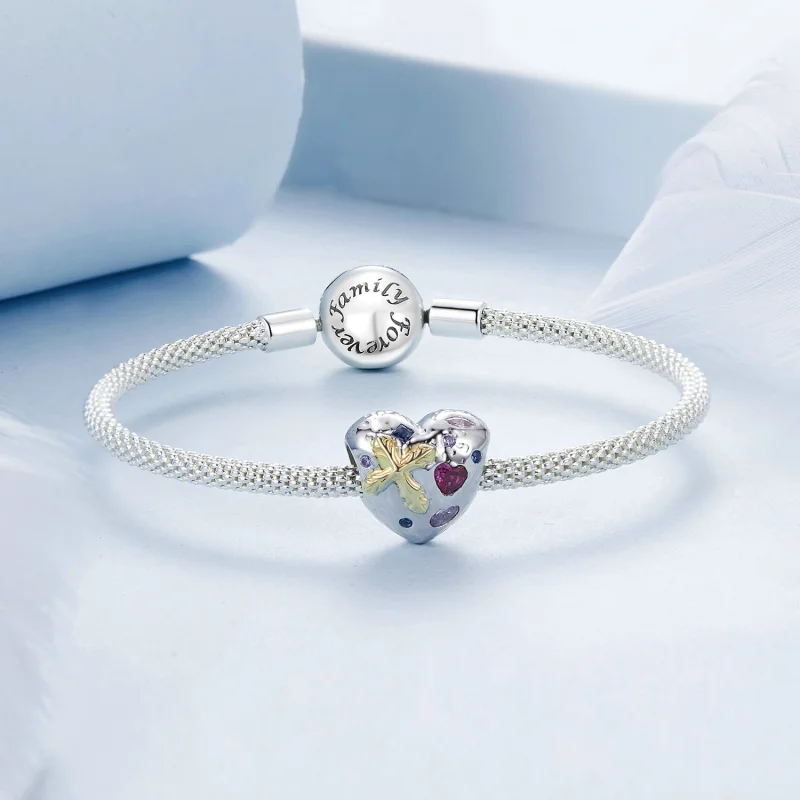 (imagem para) Charm Vintage Cruz Coração Estilo PANDORA - BSC1006 - Visualizar 5