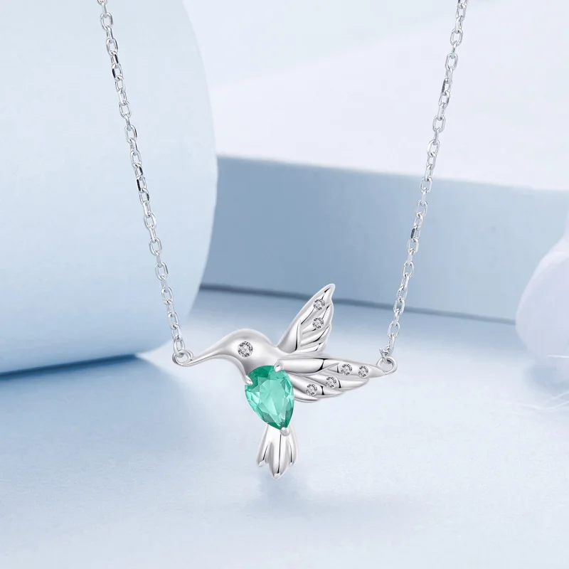 (imagem para) Colar Beija-Flor Estilo PANDORA - BSN378 - Visualizar 3
