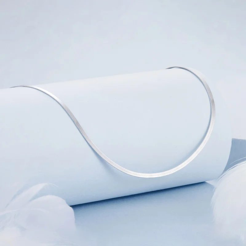 (imagem para) Colar Básico PANDORA Style com Corrente Snake Bone - BSA008 - Visualizar 2