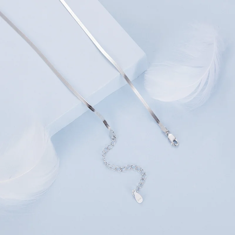 (imagem para) Colar Básico PANDORA Style com Corrente Snake Bone - BSA008 - Visualizar 4