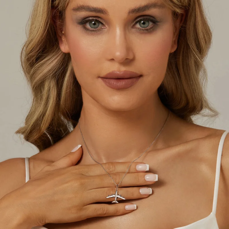 (imagem para) Colar de Avião Estilo PANDORA - SCN522 - Visualizar 6