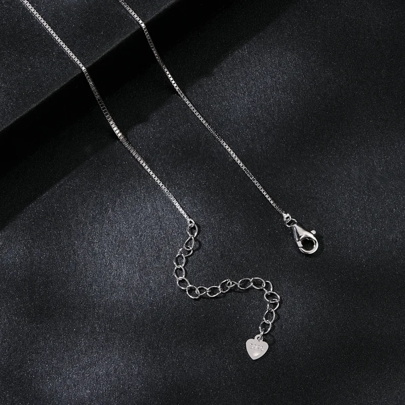 (imagem para) Colar de Clavícula com Moissanite em Formato de Coração Estilo PANDORA (Um Certi - Visualizar 4