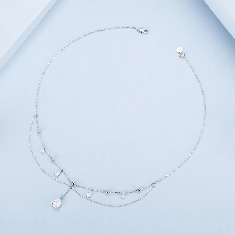 (imagem para) Colar de Franja com Pingente Estilo PANDORA - BSN383 - Visualizar 3