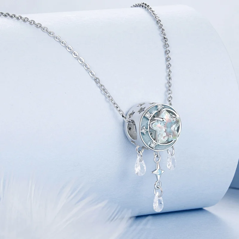 (imagem para) Contas de Apanhador de Sonhos Estrela e Lua Estilo PANDORA - BSC978 - Visualizar 5