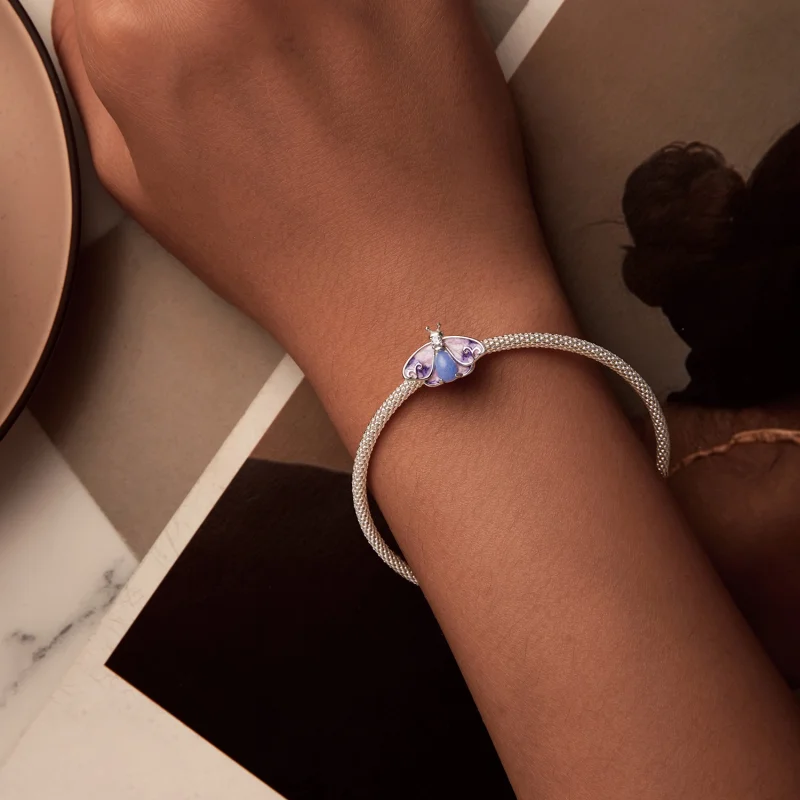 (imagem para) Contas de Borboleta com Gradiente Luminescente Estilo PANDORA - SCC2732 - Visualizar 2