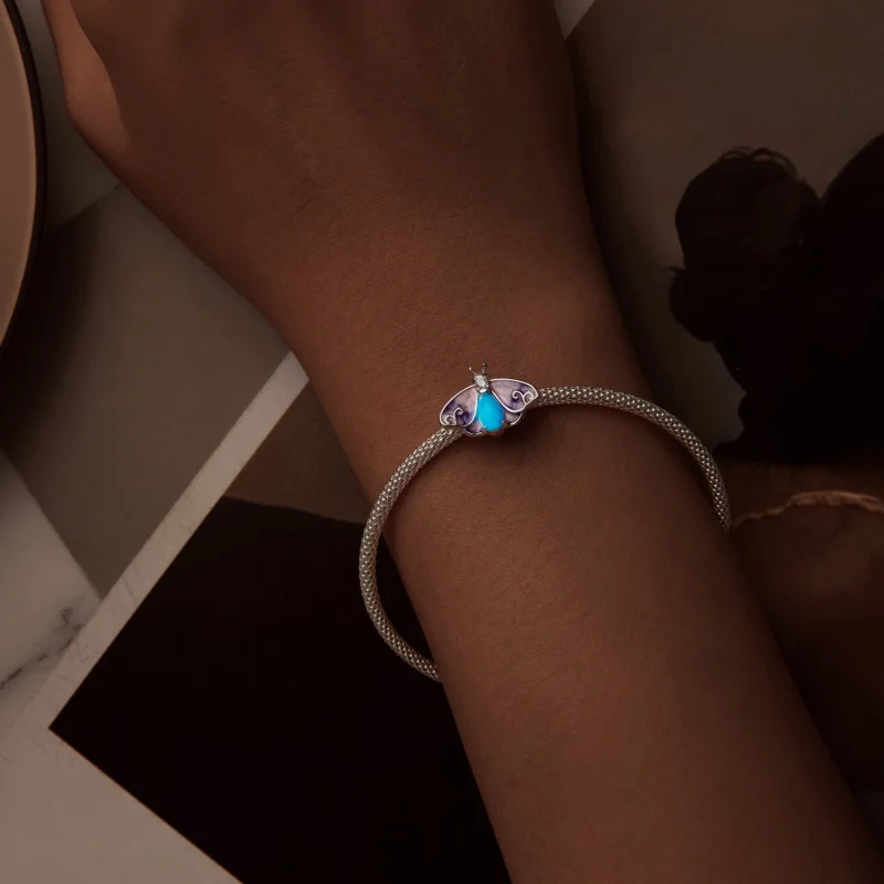 (imagem para) Contas de Borboleta com Gradiente Luminescente Estilo PANDORA - SCC2732 - Visualizar 4