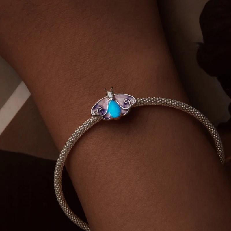 (imagem para) Contas de Borboleta com Gradiente Luminescente Estilo PANDORA - SCC2732 - Visualizar 5