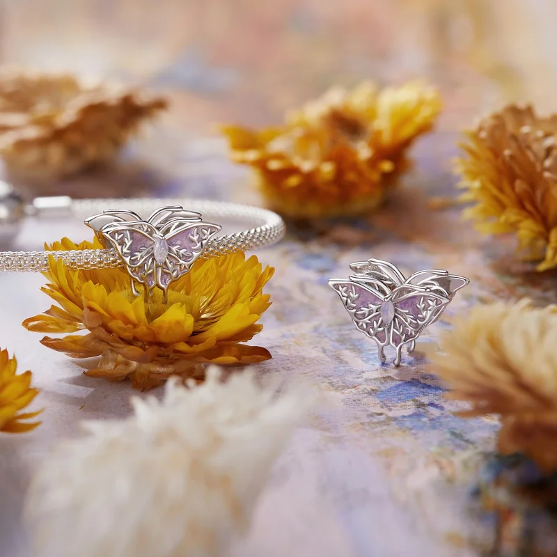 (imagem para) Contas de Borboleta Monet Estilo PANDORA - BSC988 - Visualizar 4