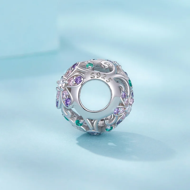 (imagem para) Contas de Flor em Videira Estilo PANDORA - SCC2741 - Visualizar 3