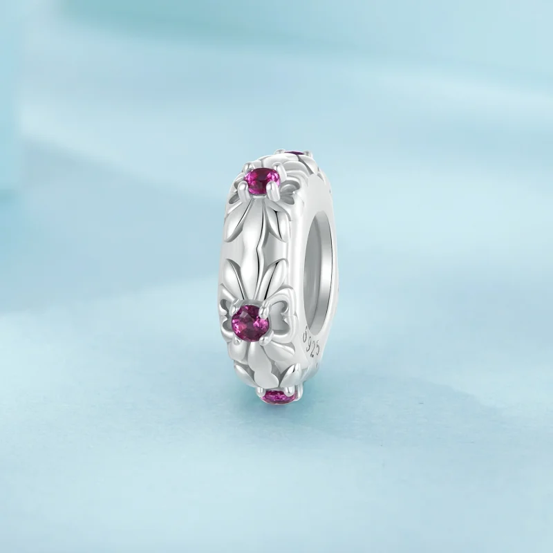 (imagem para) Contas Espaçadoras de Silicone Retrô Íris no Estilo PANDORA - SCC2756 - Visualizar 2