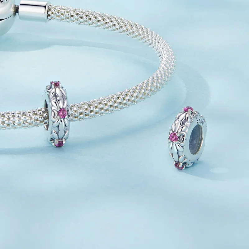 (imagem para) Contas Espaçadoras de Silicone Retrô Íris no Estilo PANDORA - SCC2756 - Visualizar 4