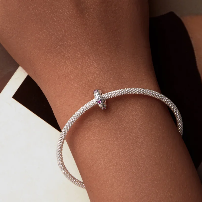 (imagem para) Contas Espaçadoras de Silicone Retrô Íris no Estilo PANDORA - SCC2756 - Visualizar 7