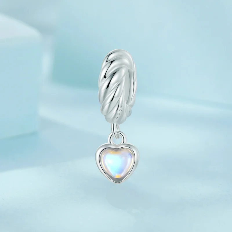 (imagem para) Espaçador de Silicone Coração Inteligente Estilo PANDORA com Pingente - SCC2755 - Visualizar 2