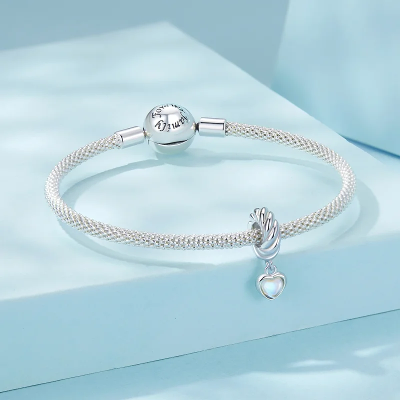 (imagem para) Espaçador de Silicone Coração Inteligente Estilo PANDORA com Pingente - SCC2755 - Visualizar 4