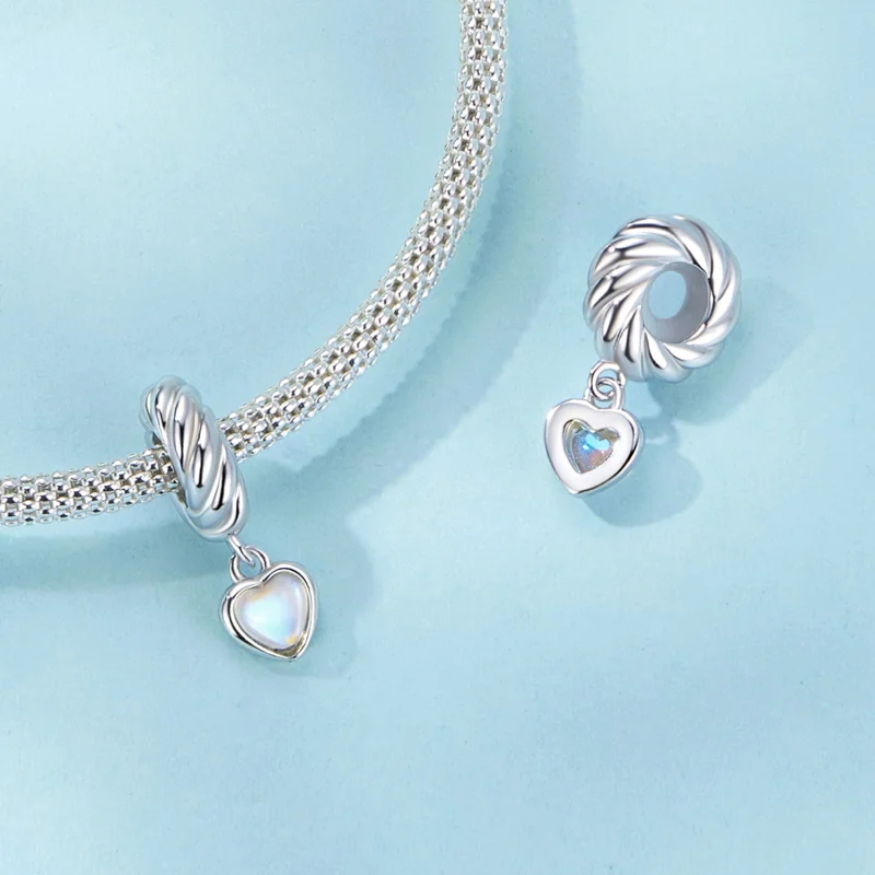 (imagem para) Espaçador de Silicone Coração Inteligente Estilo PANDORA com Pingente - SCC2755 - Visualizar 5