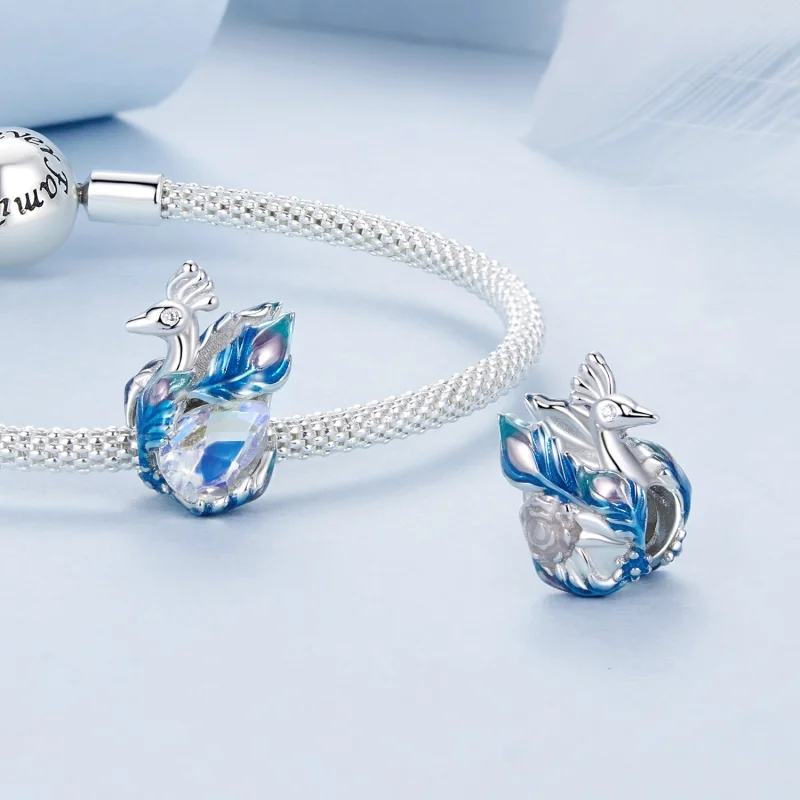 (imagem para) Miçangas de Pavão Estilo PANDORA - BSC979 - Visualizar 4