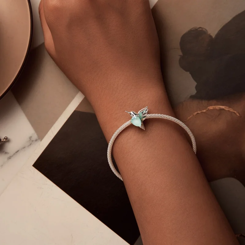 (imagem para) Miçangas Estilo PANDORA Beija-Flor - BSC981 - Visualizar 6