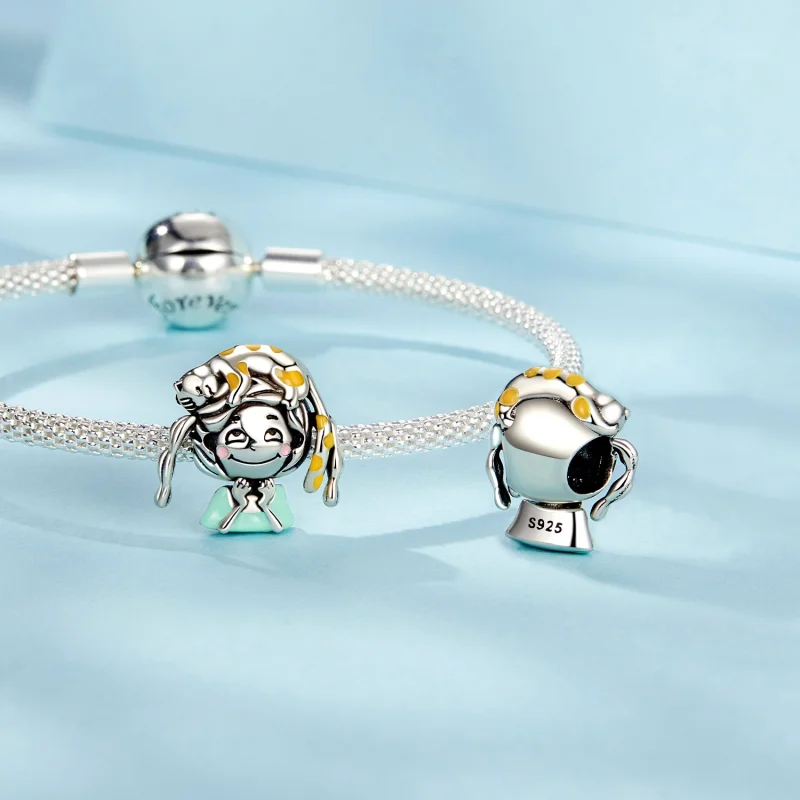 (imagem para) Miçangas Estilo PANDORA Garota Gato - SCC2719 - Visualizar 4