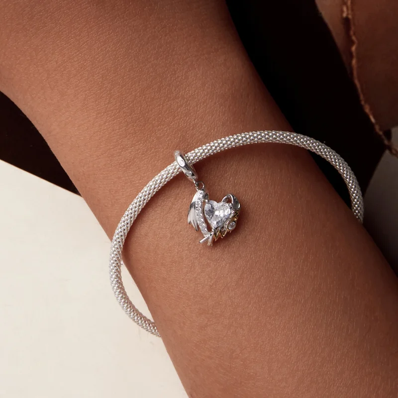 (imagem para) PANDORA Style Dia das Mães Pingente Asas do Amor - BSC1001 - Visualizar 6