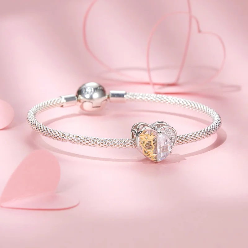 (imagem para) PANDORA Style Miçangas Coração de Mãe - BSC1002 - Visualizar 5