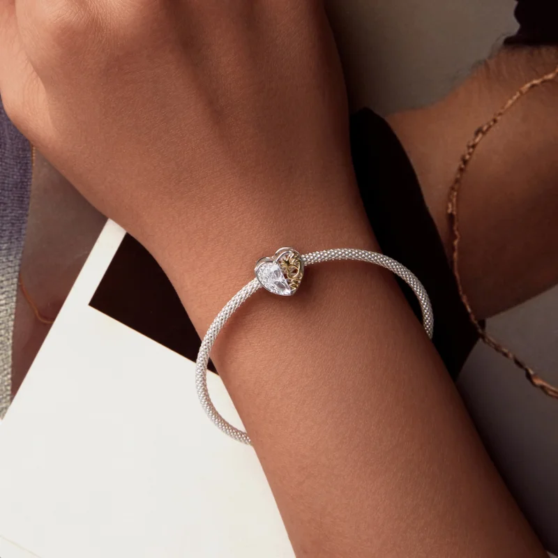 (imagem para) PANDORA Style Miçangas Coração de Mãe - BSC1002 - Visualizar 6