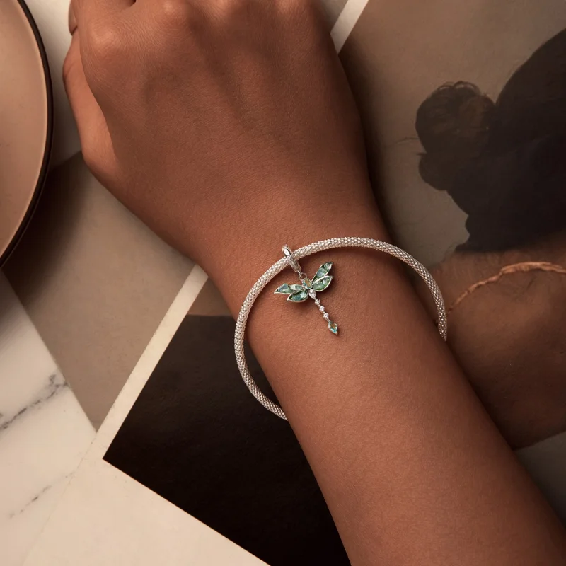 (imagem para) Pingente de Libélula Verde Estilo PANDORA - BSC983 - Visualizar 5