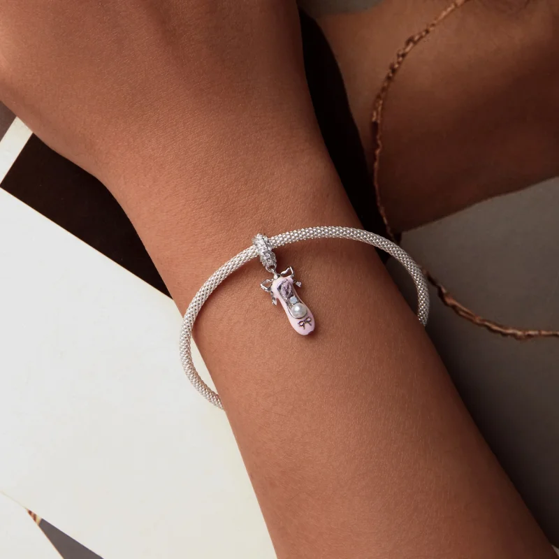 (imagem para) Pingente Sapatilha de Balé Estilo PANDORA - SCC2761 - Visualizar 5