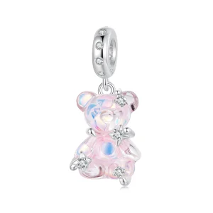 Pingente Urso de Fantasia Estilo PANDORA - SCC2754 (imagem para) Pingente Urso de Fantasia Estilo PANDORA - SCC2754