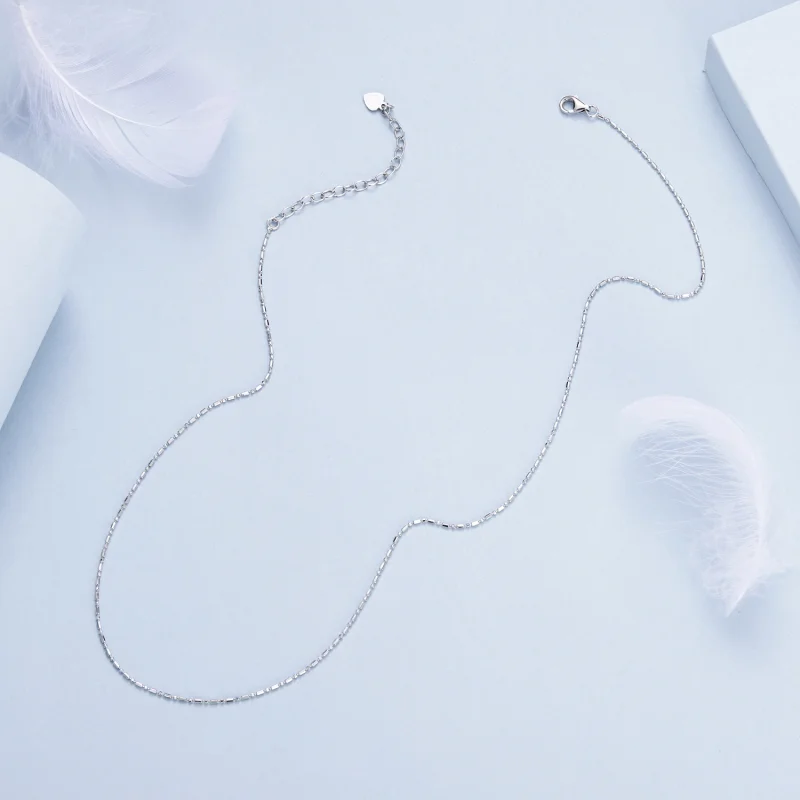 (imagem para) Pulseira de Corrente Básica com Brilho Fino Estilo PANDORA - BSA006 - Visualizar 3