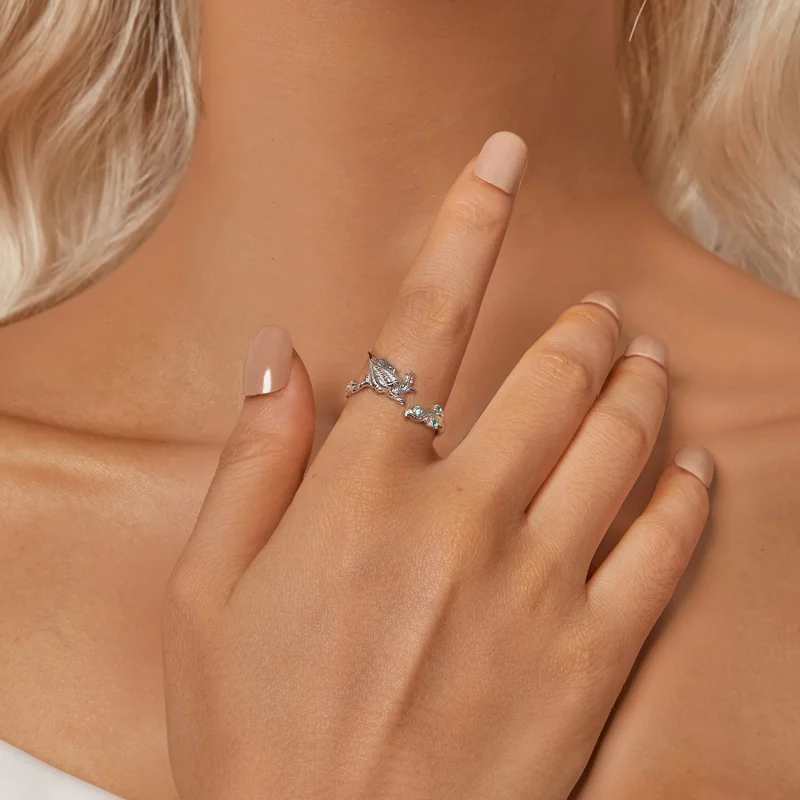 (imagem para) Anel Aberto de Concha Estilo PANDORA - BSR554-E - Visualizar 6