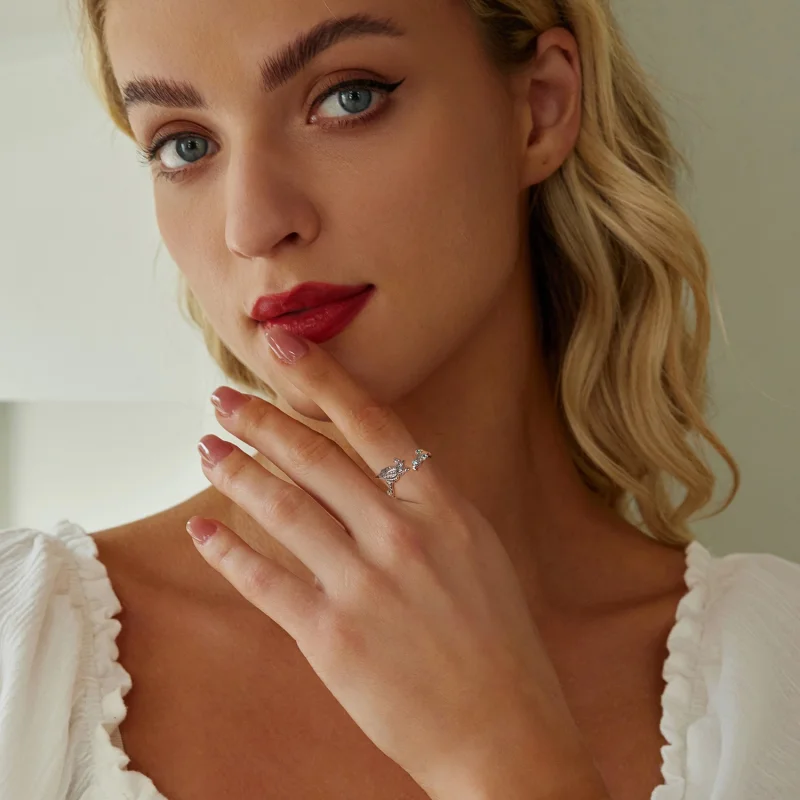 (imagem para) Anel Aberto de Concha Estilo PANDORA - BSR554-E - Visualizar 7