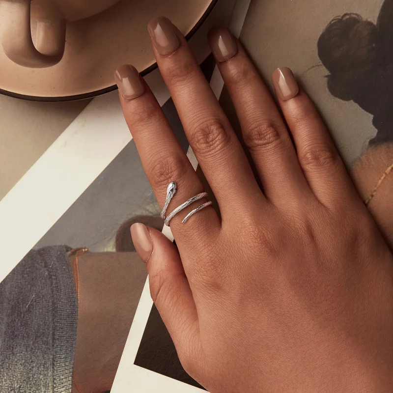 (imagem para) Anel Aberto Estilo Cobra PANDORA - BSR555-E - Visualizar 4