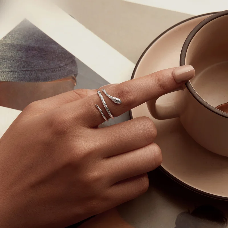 (imagem para) Anel Aberto Estilo Cobra PANDORA - BSR555-E - Visualizar 5