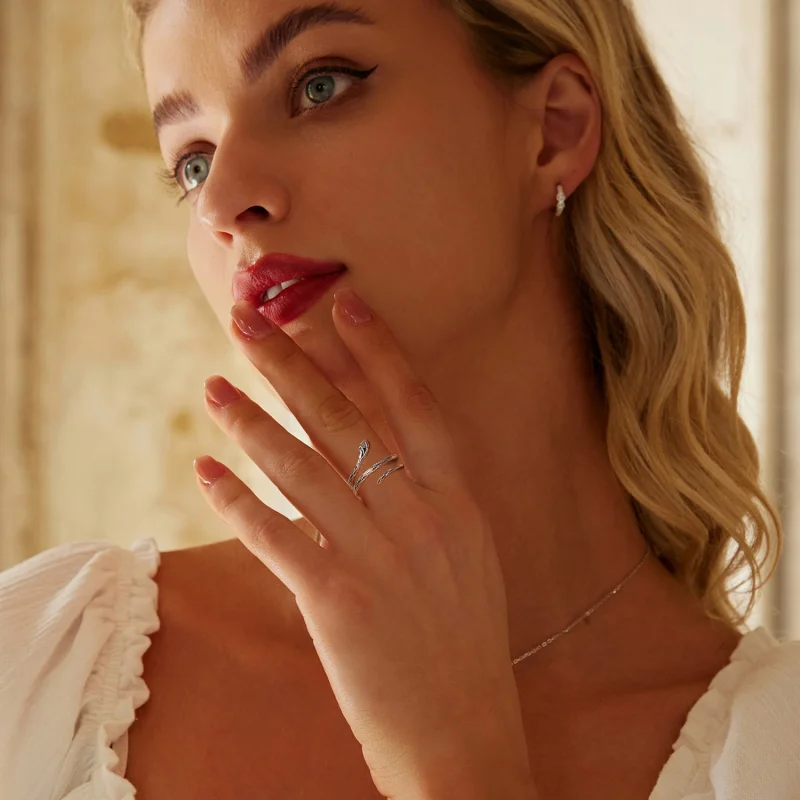 (imagem para) Anel Aberto Estilo Cobra PANDORA - BSR555-E - Visualizar 7