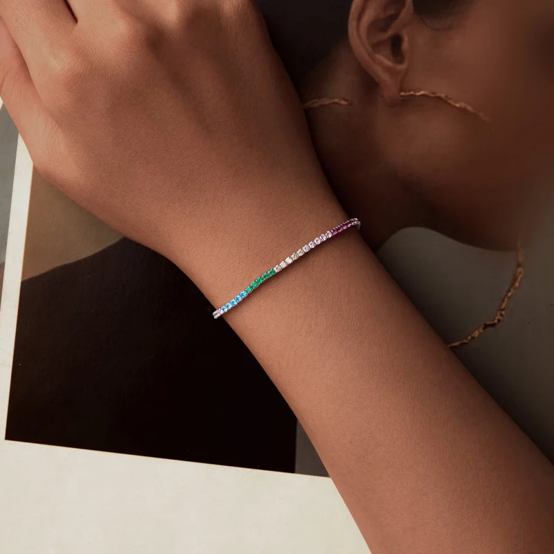 (imagem para) Bracelete Arco-íris Estilo PANDORA - SCB277 - Visualizar 4