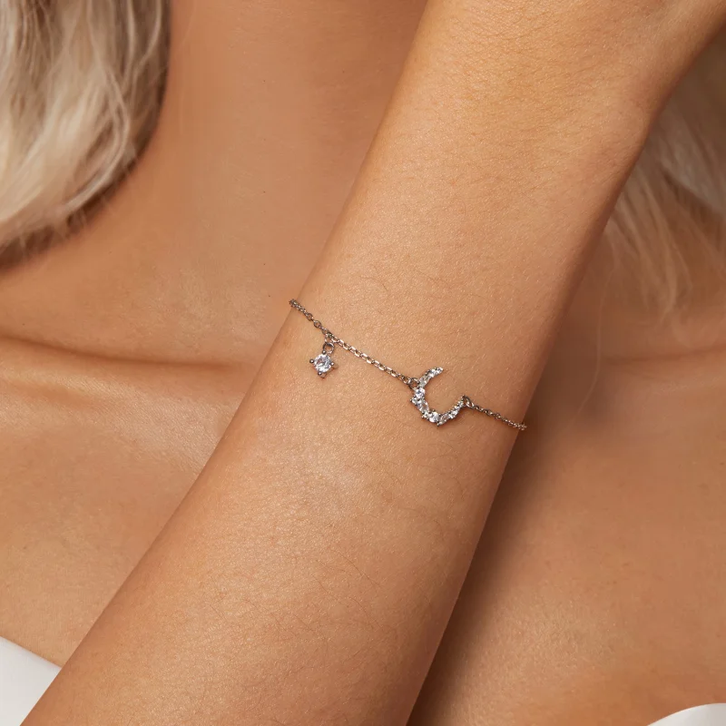 (imagem para) Bracelete Luz do Luar Estilo PANDORA - BSB174 - Visualizar 5