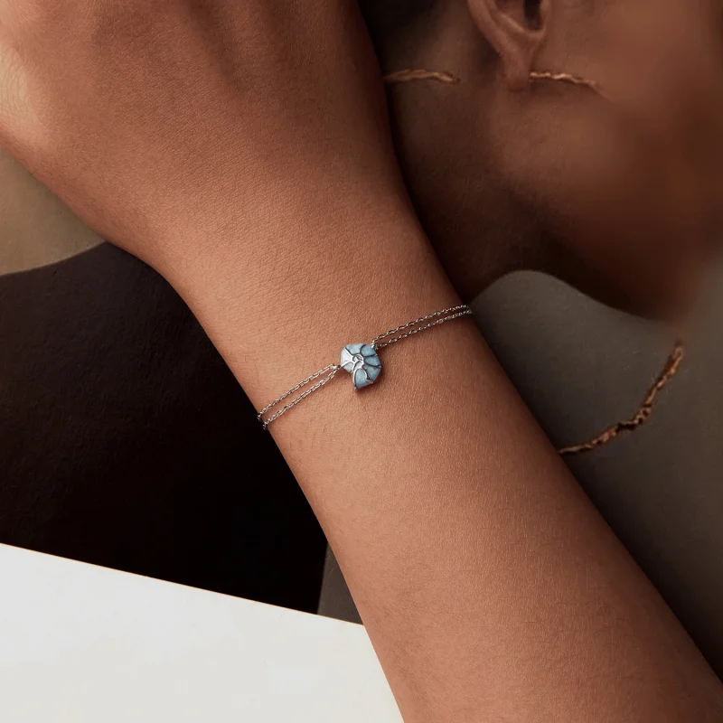 (imagem para) Bracelete PANDORA Estilo Concha Azul - BSB176 - Visualizar 5