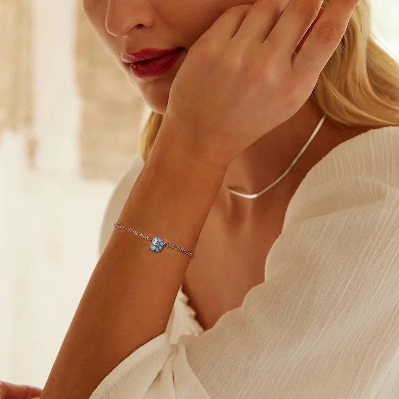 (imagem para) Bracelete PANDORA Estilo Concha Azul - BSB176 - Visualizar 7