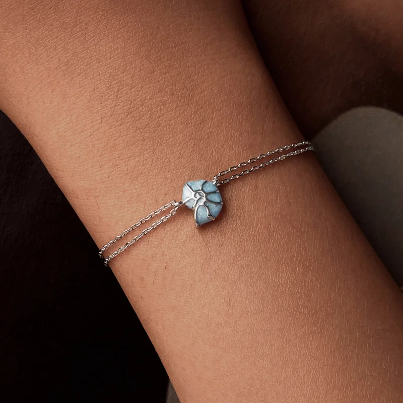 (imagem para) Bracelete PANDORA Estilo Concha Azul - BSB176 - Visualizar 8
