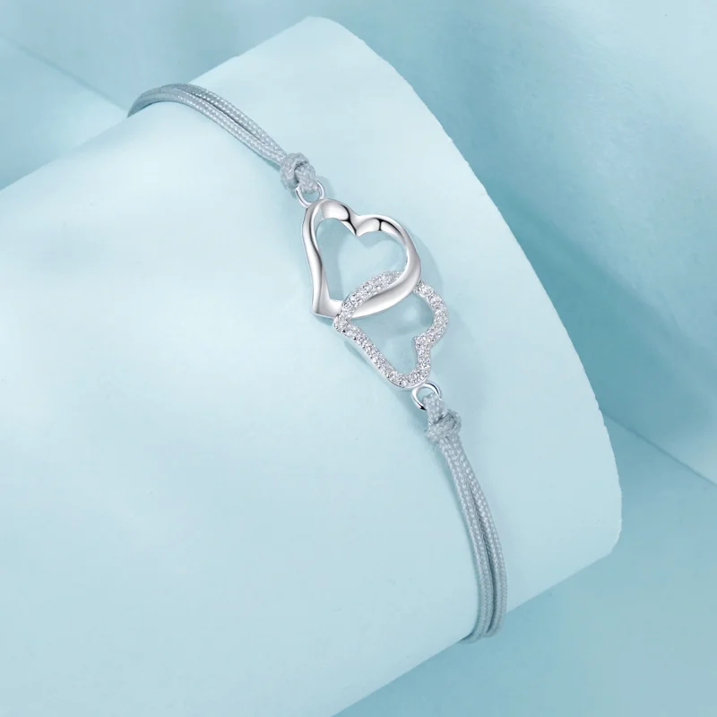 (imagem para) Bracelete PANDORA Style Corações Entrelaçados - SCB274 - Visualizar 2