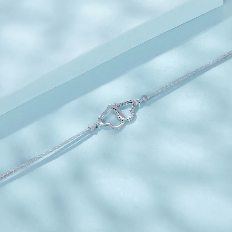 (imagem para) Bracelete PANDORA Style Corações Entrelaçados - SCB274 - Visualizar 4